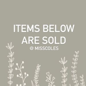 items beyond this point have been sold!